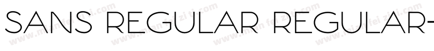 sans regular regular字体转换